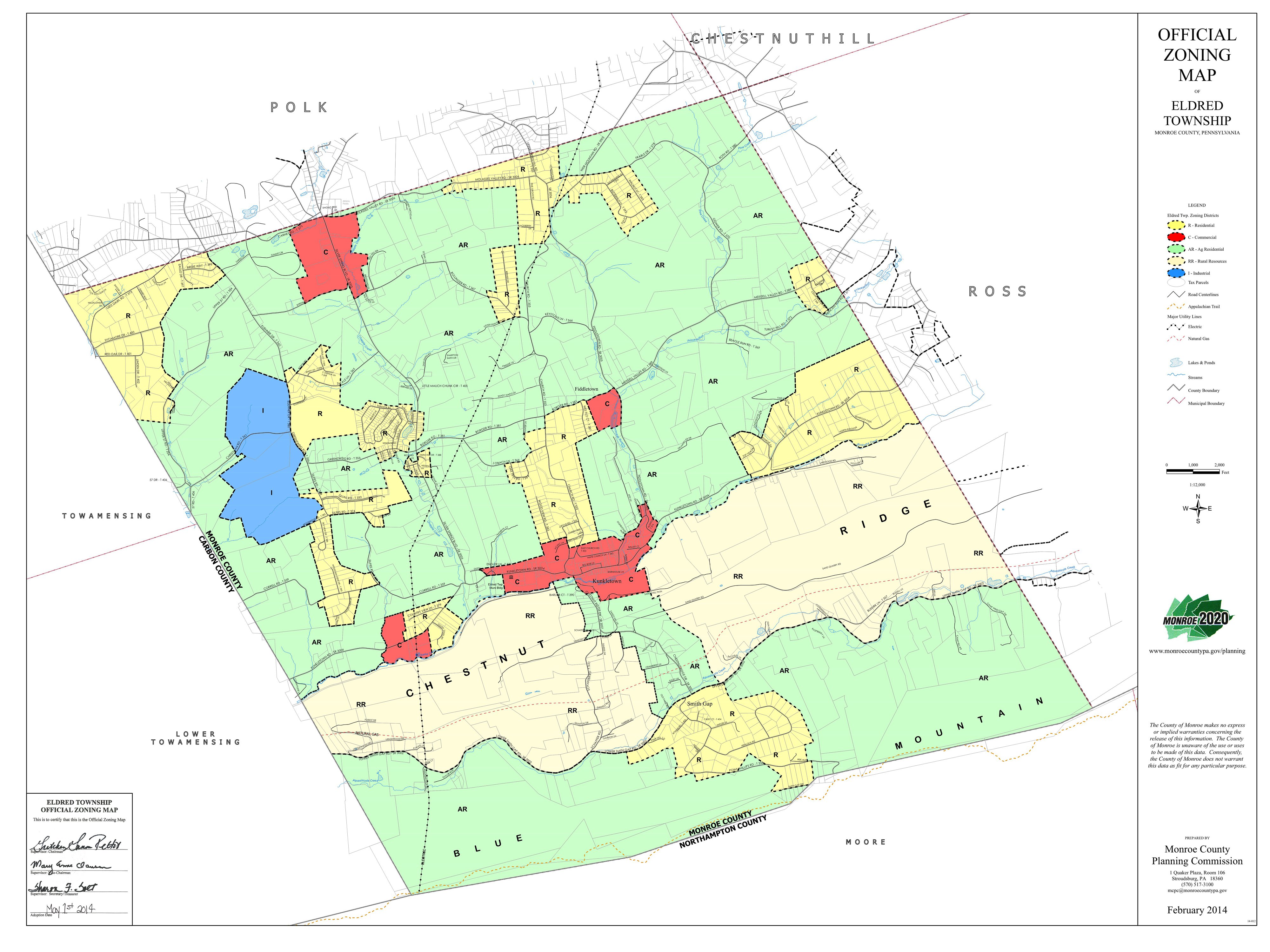 Eldred Township Zoning Map